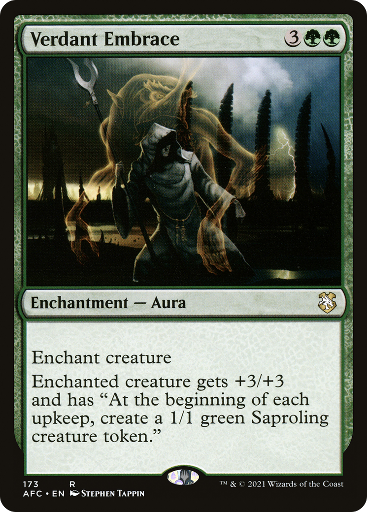 Verdant Embrace (AFC-173) - Forgotten Realms Commander - Premium MTG Single from Wizards of the Coast - Just $0.08! Shop now at Game Crave Tournament Store
