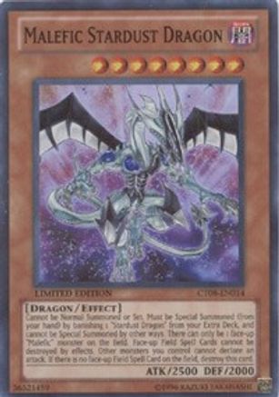 Malefic Stardust Dragon (CT08-EN014) - 2011 Collectors Tins Limited - Premium Yugioh Single from Konami - Just $2.20! Shop now at Game Crave Tournament Store