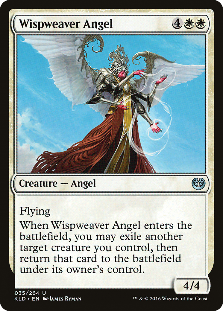 Wispweaver Angel (KLD-035) - Kaladesh Foil - Premium MTG Single from Wizards of the Coast - Just $0.08! Shop now at Game Crave Tournament Store