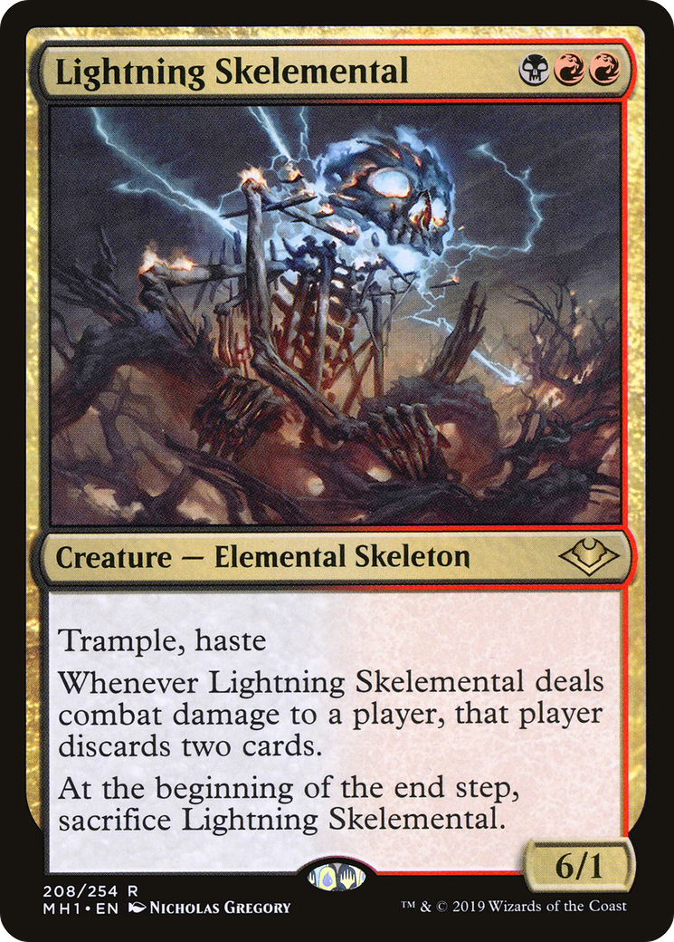 Lightning Skelemental (MH1-208) - Modern Horizons - Premium MTG Single from Wizards of the Coast - Just $0.25! Shop now at Game Crave Tournament Store