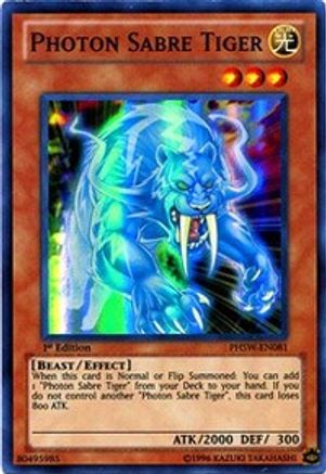 Photon Sabre Tiger (PHSW-EN081) - Photon Shockwave Unlimited - Premium Yugioh Single from Konami - Just $0.25! Shop now at Game Crave Tournament Store