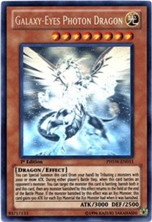 Galaxy-Eyes Photon Dragon (Ghost Rare) (PHSW-EN011) - Photon Shockwave 1st Edition - Premium Yugioh Single from Konami - Just $84.62! Shop now at Game Crave Tournament Store