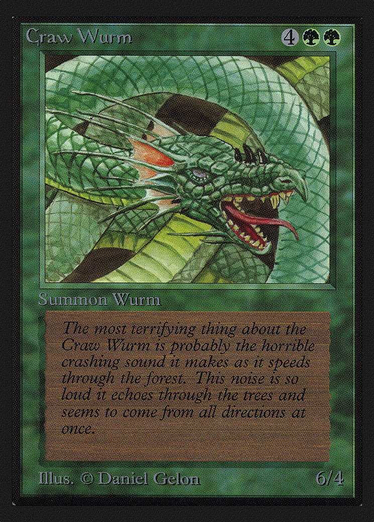 Craw Wurm (CEI-191) - Intl. Collectors' Edition - Premium MTG Single from Wizards of the Coast - Just $2.39! Shop now at Game Crave Tournament Store
