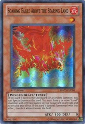 Soaring Eagle Above the Searing Land (HA05-EN008) - Hidden Arsenal 5: Steelswarm Invasion Unlimited - Premium Yugioh Single from Konami - Just $0.33! Shop now at Game Crave Tournament Store