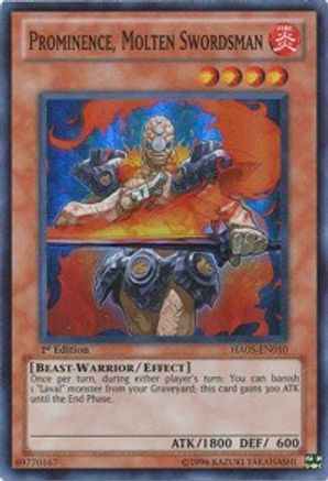 Prominence, Molten Swordsman (HA05-EN010) - Hidden Arsenal 5: Steelswarm Invasion 1st Edition - Premium Yugioh Single from Konami - Just $0.25! Shop now at Game Crave Tournament Store