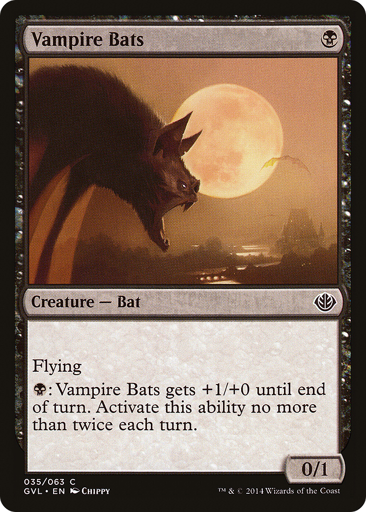 Vampire Bats (GVL-035) - Duel Decks Anthology: Garruk vs. Liliana - Premium MTG Single from Wizards of the Coast - Just $0.08! Shop now at Game Crave Tournament Store