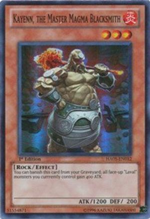 Kayenn, the Master Magma Blacksmith (HA05-EN012) - Hidden Arsenal 5: Steelswarm Invasion Unlimited - Premium Yugioh Single from Konami - Just $0.25! Shop now at Game Crave Tournament Store