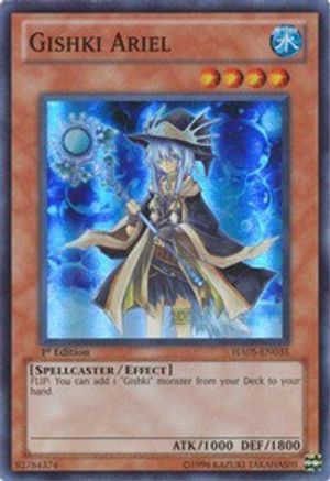 Gishki Ariel (HA05-EN035) - Hidden Arsenal 5: Steelswarm Invasion 1st Edition - Premium Yugioh Single from Konami - Just $0.26! Shop now at Game Crave Tournament Store