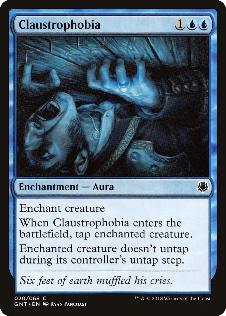 Claustrophobia (GNT-020) - Game Night - Premium MTG Single from Wizards of the Coast - Just $0.08! Shop now at Game Crave Tournament Store