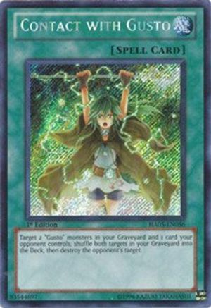 Contact with Gusto (HA05-EN056) - Hidden Arsenal 5: Steelswarm Invasion 1st Edition - Premium Yugioh Single from Konami - Just $0.55! Shop now at Game Crave Tournament Store