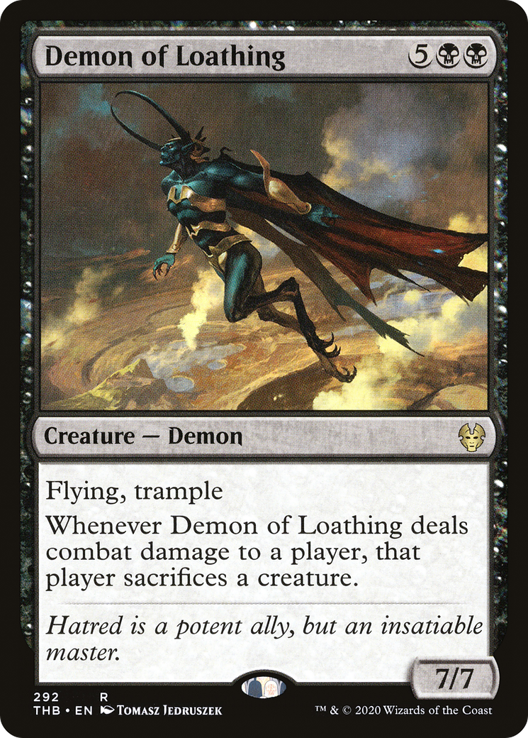 Demon of Loathing (THB-292) - Theros Beyond Death Foil - Premium MTG Single from Wizards of the Coast - Just $7.48! Shop now at Game Crave Tournament Store