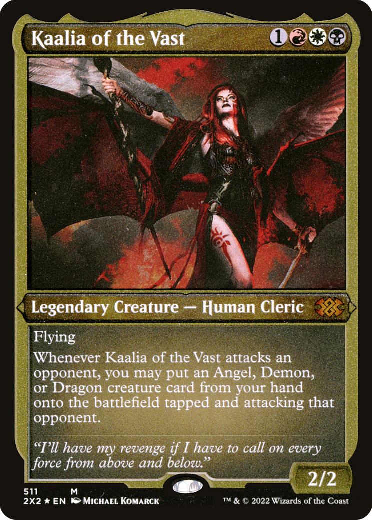 Kaalia of the Vast (2X2-511) - Double Masters 2022 Etched Foil - Premium MTG Single from Wizards of the Coast - Just $4.39! Shop now at Game Crave Tournament Store