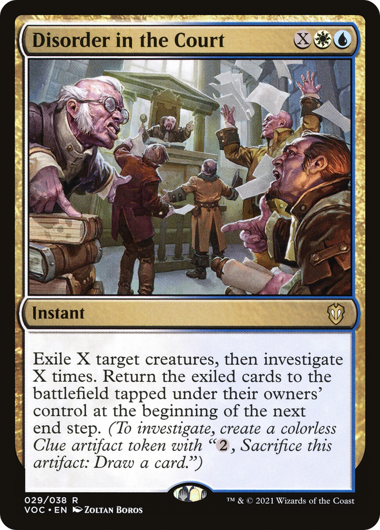 Disorder in the Court (VOC-029) - Crimson Vow Commander - Premium MTG Single from Wizards of the Coast - Just $0.08! Shop now at Game Crave Tournament Store