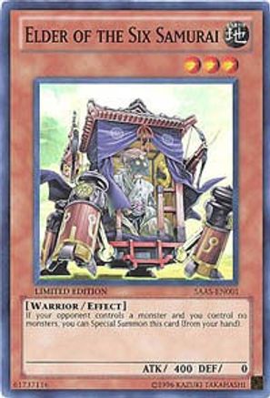 Elder of the Six Samurai (SAAS-EN001) - Samurai Assault Limited - Premium Yugioh Single from Konami - Just $0.54! Shop now at Game Crave Tournament Store