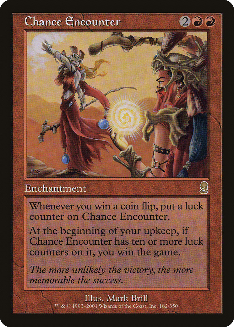 Chance Encounter (ODY-182) - Odyssey - Premium MTG Single from Wizards of the Coast - Just $1.25! Shop now at Game Crave Tournament Store