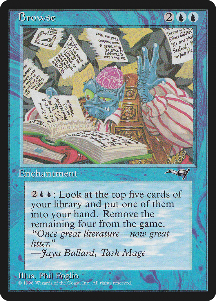 Browse (ALL-025) - Alliances - Premium MTG Single from Wizards of the Coast - Just $0.08! Shop now at Game Crave Tournament Store