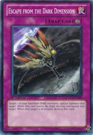 Escape from the Dark Dimension (SDDC-EN040) - Structure Deck: Dragons Collide 1st Edition - Premium Yugioh Single from Konami - Just $0.28! Shop now at Game Crave Tournament Store