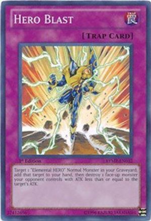 Hero Blast (RYMP-EN032) - Ra Yellow Mega Pack Unlimited - Premium Yugioh Single from Konami - Just $2.26! Shop now at Game Crave Tournament Store