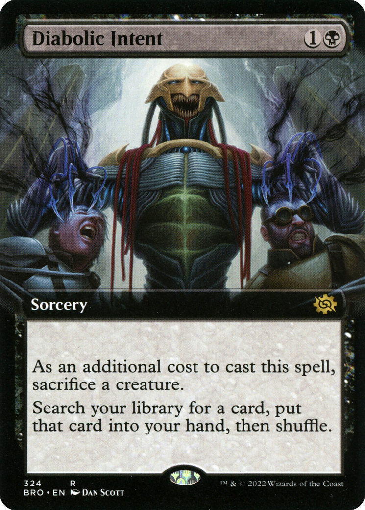 Diabolic Intent (BRO-324) - The Brothers' War: (Extended Art) Foil - Premium MTG Single from Wizards of the Coast - Just $3.41! Shop now at Game Crave Tournament Store