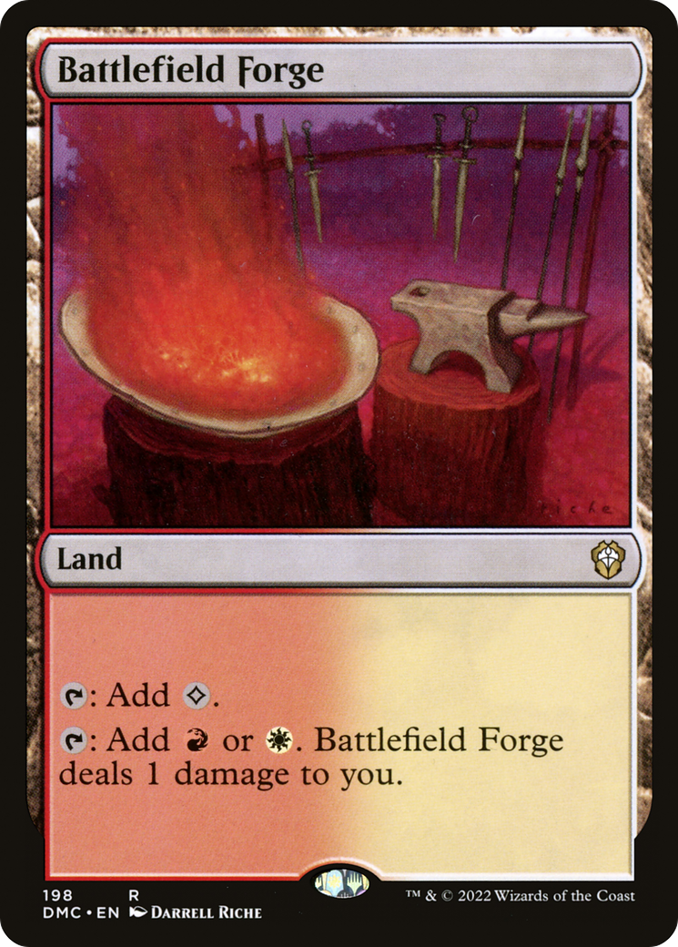 Battlefield Forge (DMC-198) - Dominaria United Commander - Premium MTG Single from Wizards of the Coast - Just $0.68! Shop now at Game Crave Tournament Store