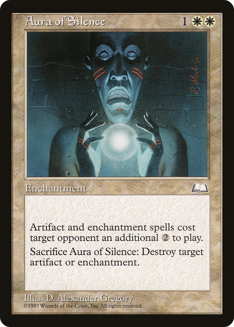 Aura of Silence (WTH-007) - Weatherlight - Premium MTG Single from Wizards of the Coast - Just $0.82! Shop now at Game Crave Tournament Store