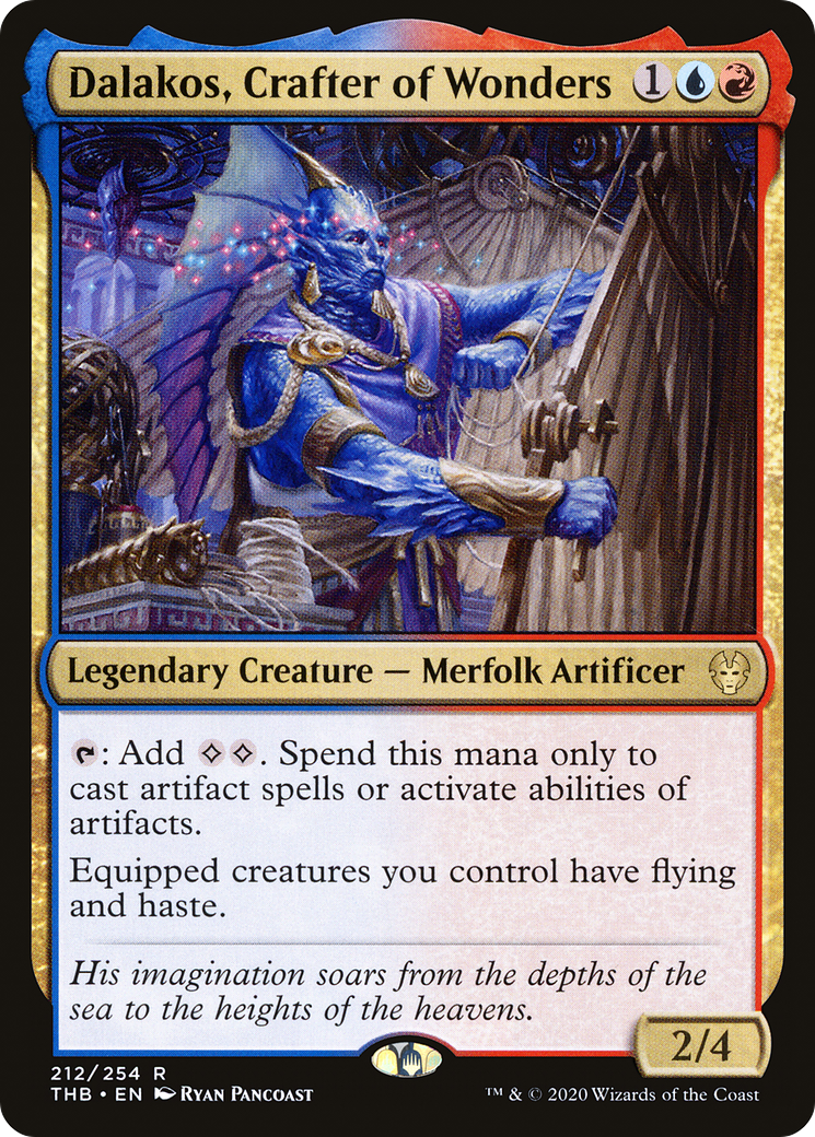 Dalakos, Crafter of Wonders (THB-212) - Theros Beyond Death Foil - Premium MTG Single from Wizards of the Coast - Just $0.10! Shop now at Game Crave Tournament Store