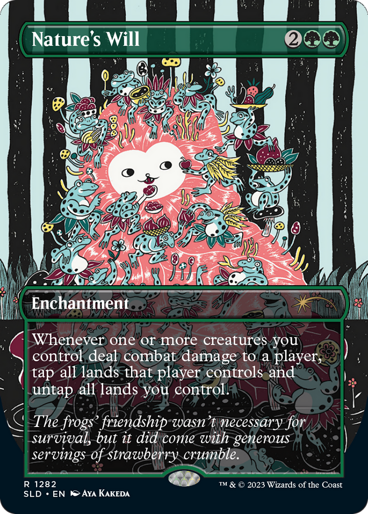 Nature's Will (SLD-1282) - Secret Lair Drop (Borderless) - Premium MTG Single from Wizards of the Coast - Just $1.92! Shop now at Game Crave Tournament Store
