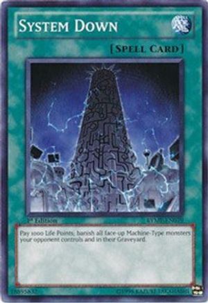 System Down (RYMP-EN079) - Ra Yellow Mega Pack 1st Edition - Premium Yugioh Single from Konami - Just $0.54! Shop now at Game Crave Tournament Store