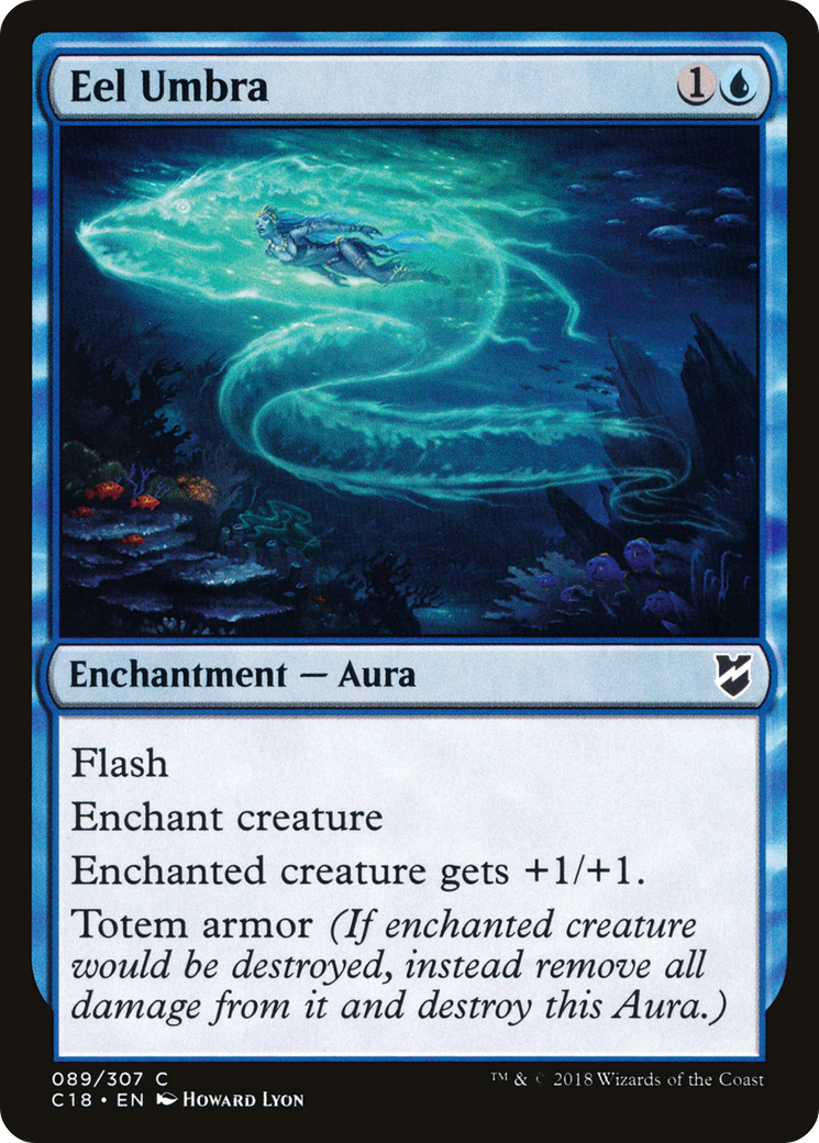 Eel Umbra (C18-089) - Commander 2018 - Premium MTG Single from Wizards of the Coast - Just $0.08! Shop now at Game Crave Tournament Store