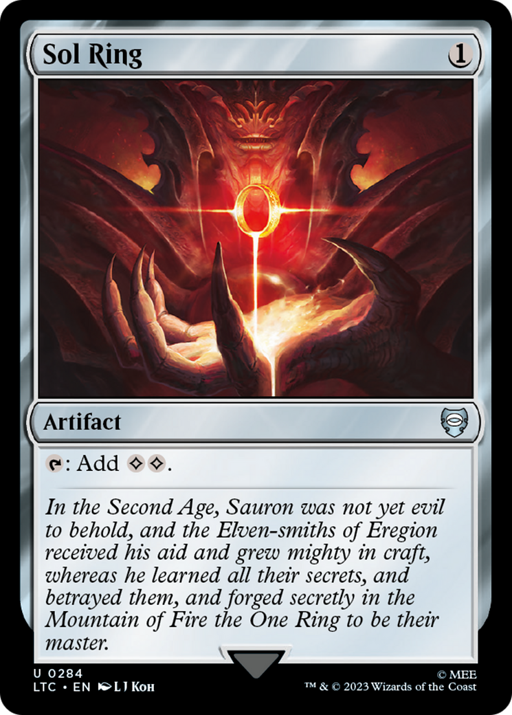 Sol Ring (LTC-284) - Tales of Middle-earth Commander - Premium MTG Single from Wizards of the Coast - Just $1.14! Shop now at Game Crave Tournament Store
