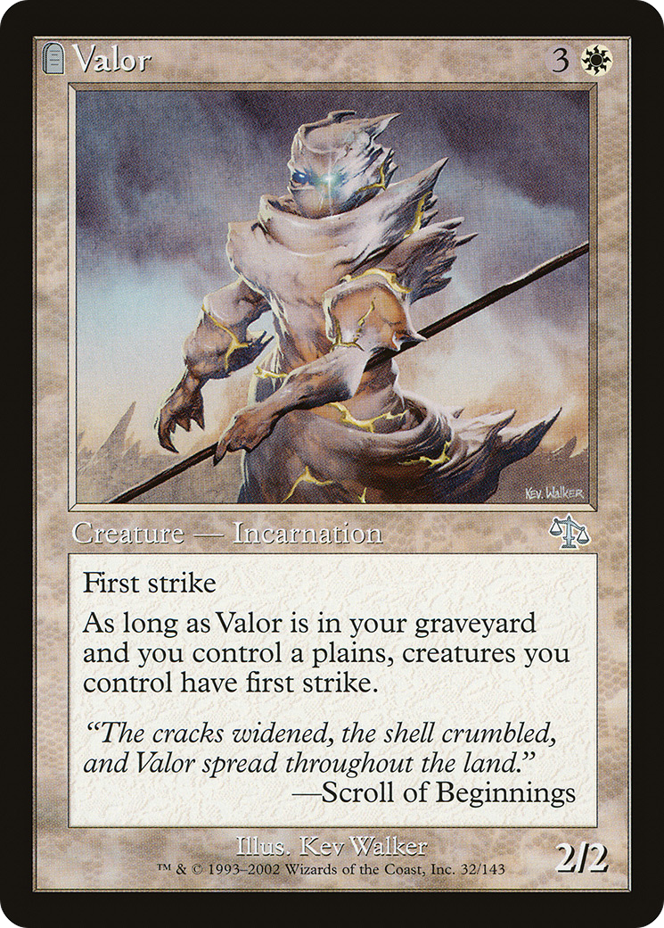Valor (JUD-032) - Judgment: (tombstone) Foil - Premium MTG Single from Wizards of the Coast - Just $2.13! Shop now at Game Crave Tournament Store