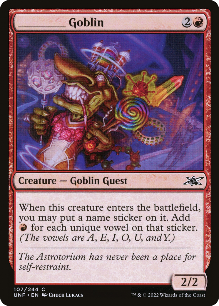 _____ Goblin (UNF-107) - Unfinity Foil - Premium MTG Single from Wizards of the Coast - Just $0.46! Shop now at Game Crave Tournament Store