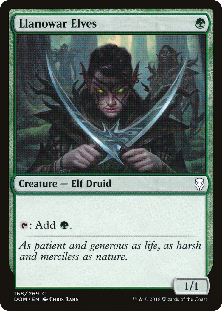Llanowar Elves (DOM-168) - Dominaria Foil - Premium MTG Single from Wizards of the Coast - Just $0.86! Shop now at Game Crave Tournament Store