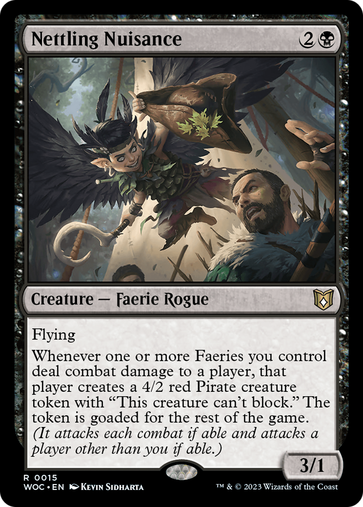 Nettling Nuisance (WOC-015) - Wilds of Eldraine Commander Foil - Premium MTG Single from Wizards of the Coast - Just $0.12! Shop now at Game Crave Tournament Store