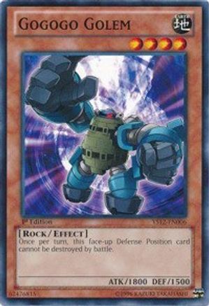 Gogogo Golem (YS12-EN006) - Starter Deck: Xyz Symphony 1st Edition - Premium Yugioh Single from Konami - Just $0.25! Shop now at Game Crave Tournament Store