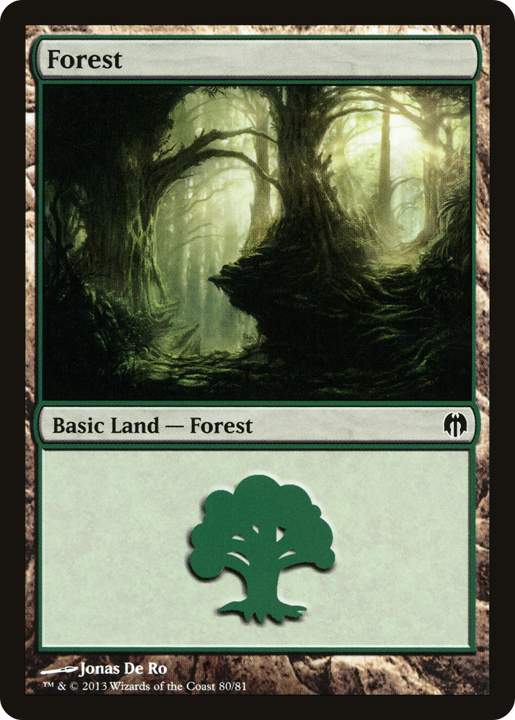 Forest (DDL-080) - Duel Decks: Heroes vs. Monsters - Premium MTG Single from Wizards of the Coast - Just $0.25! Shop now at Game Crave Tournament Store