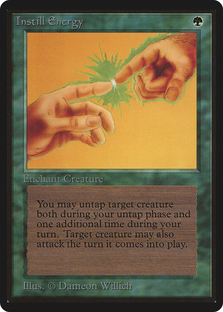 Instill Energy (LEB-203) - Limited Edition Beta - Premium MTG Single from Wizards of the Coast - Just $15.84! Shop now at Game Crave Tournament Store