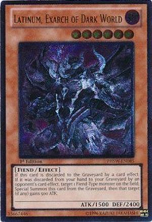 Latinum, Exarch of Dark World (UTR) (PHSW-EN085) - Photon Shockwave 1st Edition - Premium Yugioh Single from Konami - Just $3.99! Shop now at Game Crave Tournament Store