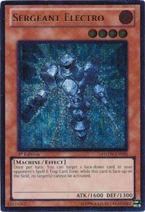 Sergeant Electro (UTR) (PHSW-EN090) - Photon Shockwave 1st Edition - Premium Yugioh Single from Konami - Just $1.30! Shop now at Game Crave Tournament Store