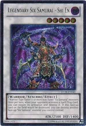 Legendary Six Samurai - Shi En (UTR) (STOR-EN041) - Storm of Ragnarok Unlimited - Premium Yugioh Single from Konami - Just $20.89! Shop now at Game Crave Tournament Store