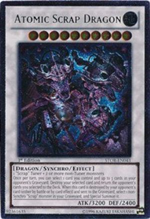 Atomic Scrap Dragon (UTR) (STOR-EN043) - Storm of Ragnarok Unlimited - Premium Yugioh Single from Konami - Just $0.59! Shop now at Game Crave Tournament Store