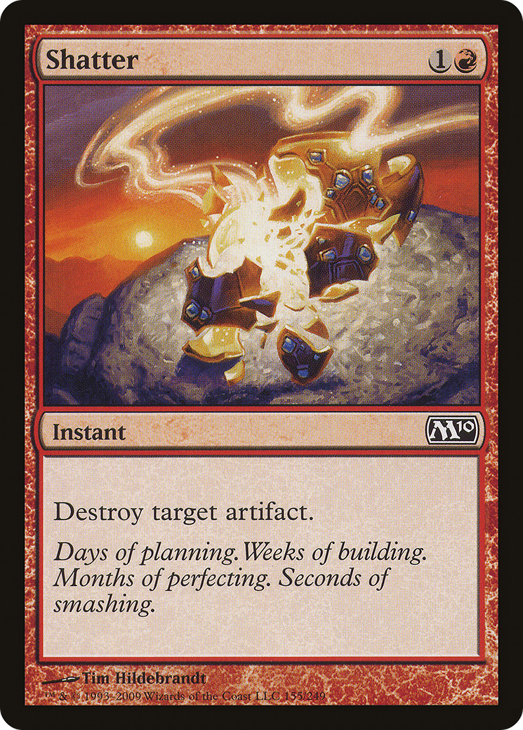 Shatter (M10-155) - Magic 2010 Foil - Premium MTG Single from Wizards of the Coast - Just $0.08! Shop now at Game Crave Tournament Store