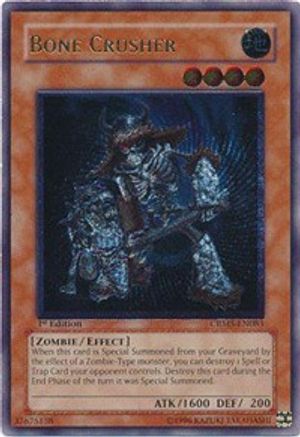 Bone Crusher (UTR) (CRMS-EN083) - Crimson Crisis Unlimited - Premium Yugioh Single from Konami - Just $3.59! Shop now at Game Crave Tournament Store