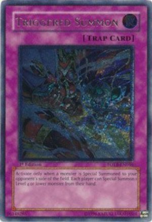 Triggered Summon (UTR) (FOTB-EN046) - Force of the Breaker Unlimited - Premium Yugioh Single from Konami - Just $1.49! Shop now at Game Crave Tournament Store