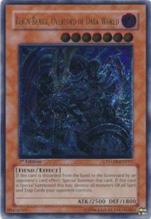 Reign-Beaux, Overlord of Dark World (UTR) (STON-EN017) - Strike of Neos Unlimited - Premium Yugioh Single from Konami - Just $43.58! Shop now at Game Crave Tournament Store