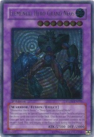 Elemental Hero Grand Neos (UTR) (STON-EN035) - Strike of Neos 1st Edition - Premium Yugioh Single from Konami - Just $159.98! Shop now at Game Crave Tournament Store