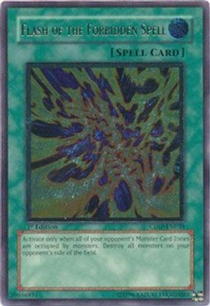 Flash of the Forbidden Spell (UTR) (CDIP-EN038) - Cyberdark Impact Unlimited - Premium Yugioh Single from Konami - Just $3.97! Shop now at Game Crave Tournament Store