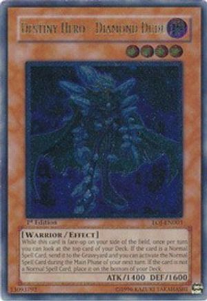 Destiny Hero - Diamond Dude (UTR) (EOJ-EN003) - Enemy of Justice Unlimited - Premium Yugioh Single from Konami - Just $22.52! Shop now at Game Crave Tournament Store