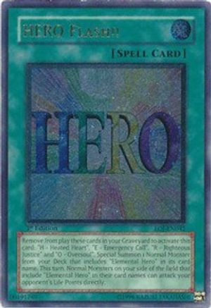 HERO Flash!! (UTR) (EOJ-EN042) - Enemy of Justice Unlimited - Premium Yugioh Single from Konami - Just $14.30! Shop now at Game Crave Tournament Store