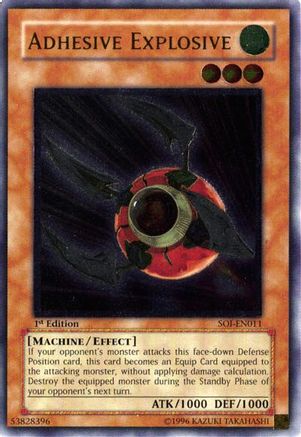 Adhesive Explosive (UTR) (SOI-EN011) - Shadow of Infinity 1st Edition - Premium Yugioh Single from Konami - Just $3.83! Shop now at Game Crave Tournament Store
